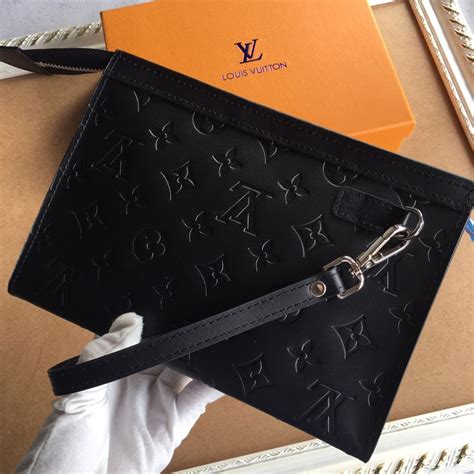 lv wristlet black|louis vuitton pouch wristlet.